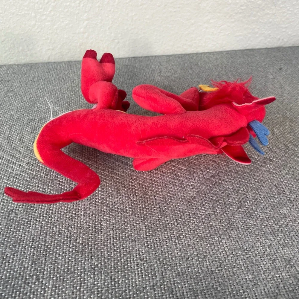 Disney Mulan Mushu Dragon Plush Red Stuffed Animal Toy 12 Inch
